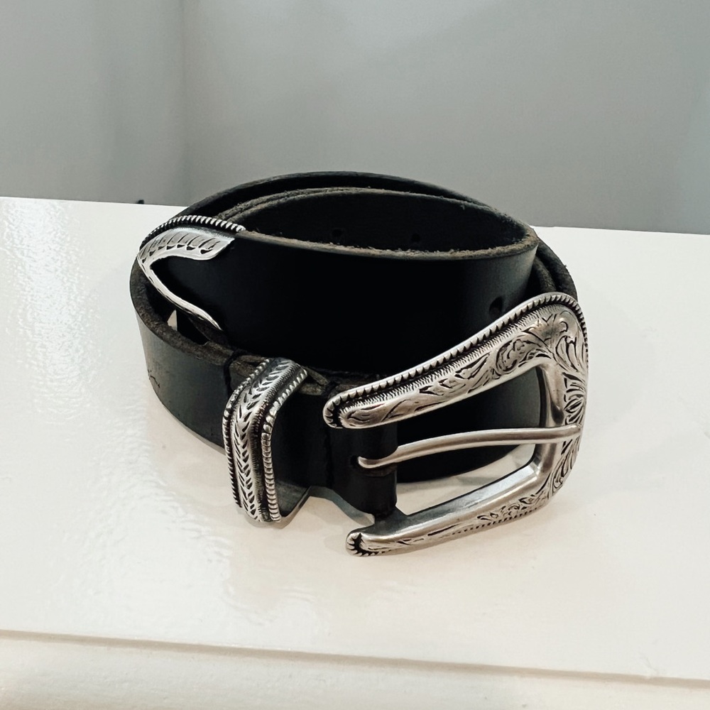 Black Leather Belt